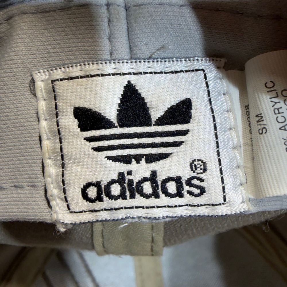 Adidas A-Flex Hat S/M Tan Herringbone Trefoil Baseball Cap - Picture 6 of 9